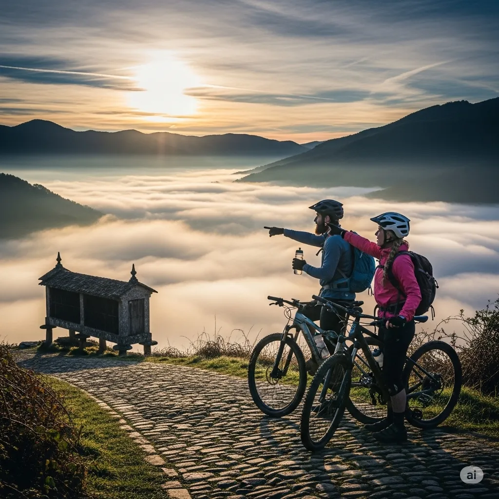[Imagen representativa de Camino Catalán por San Juan de la Peña en Bicicleta]